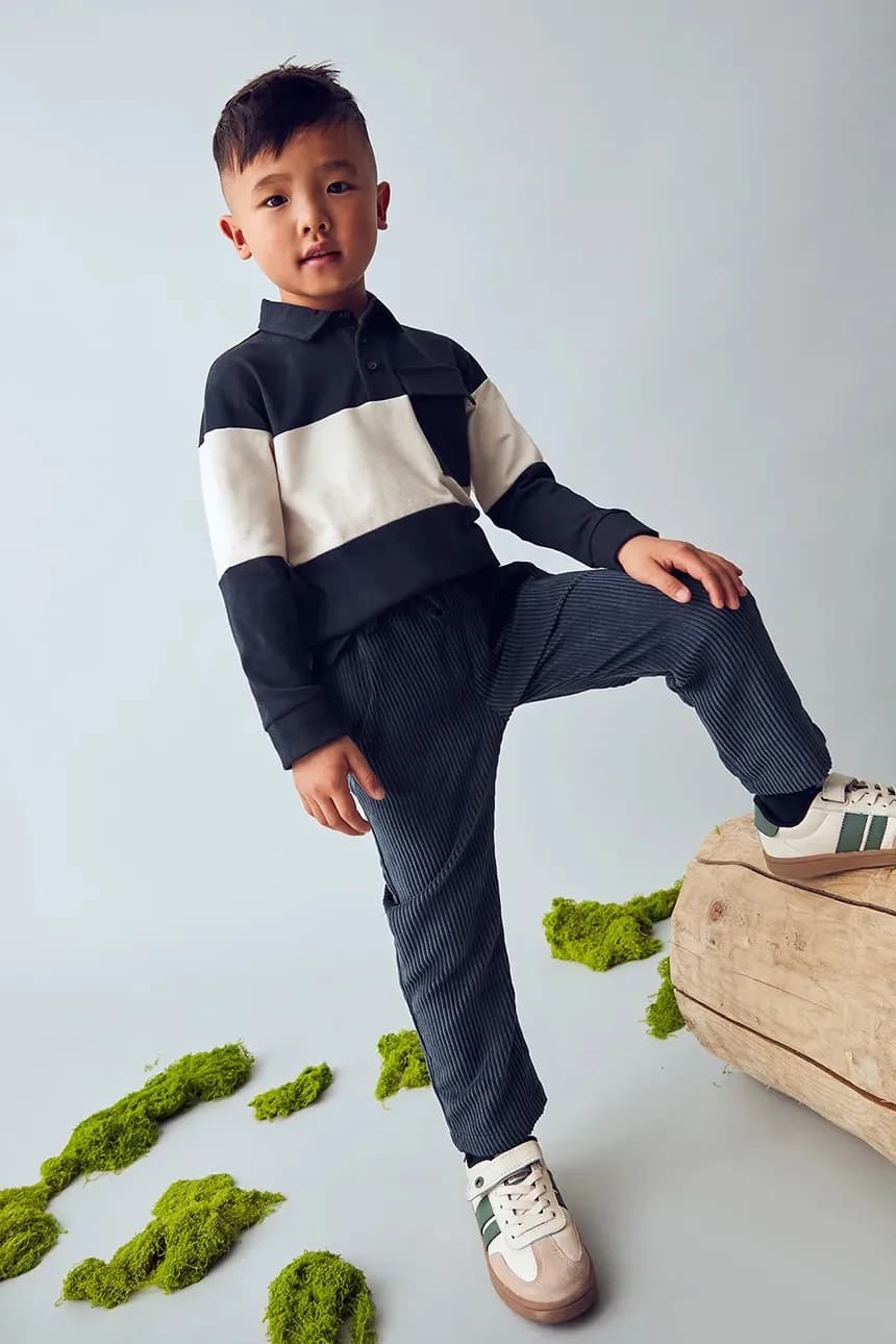 Детские вельветовые джоггеры - фото 5