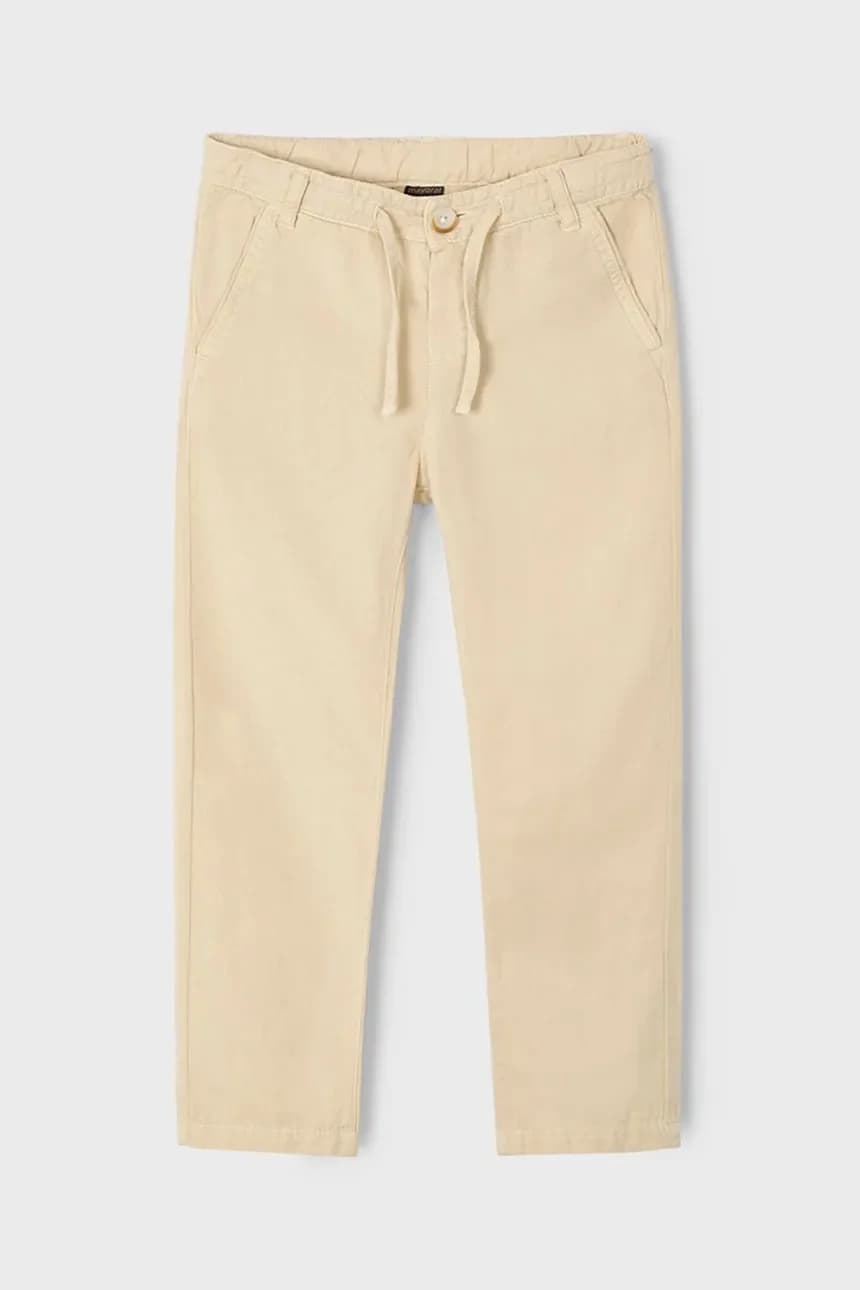 Детские брюки из смесового льна