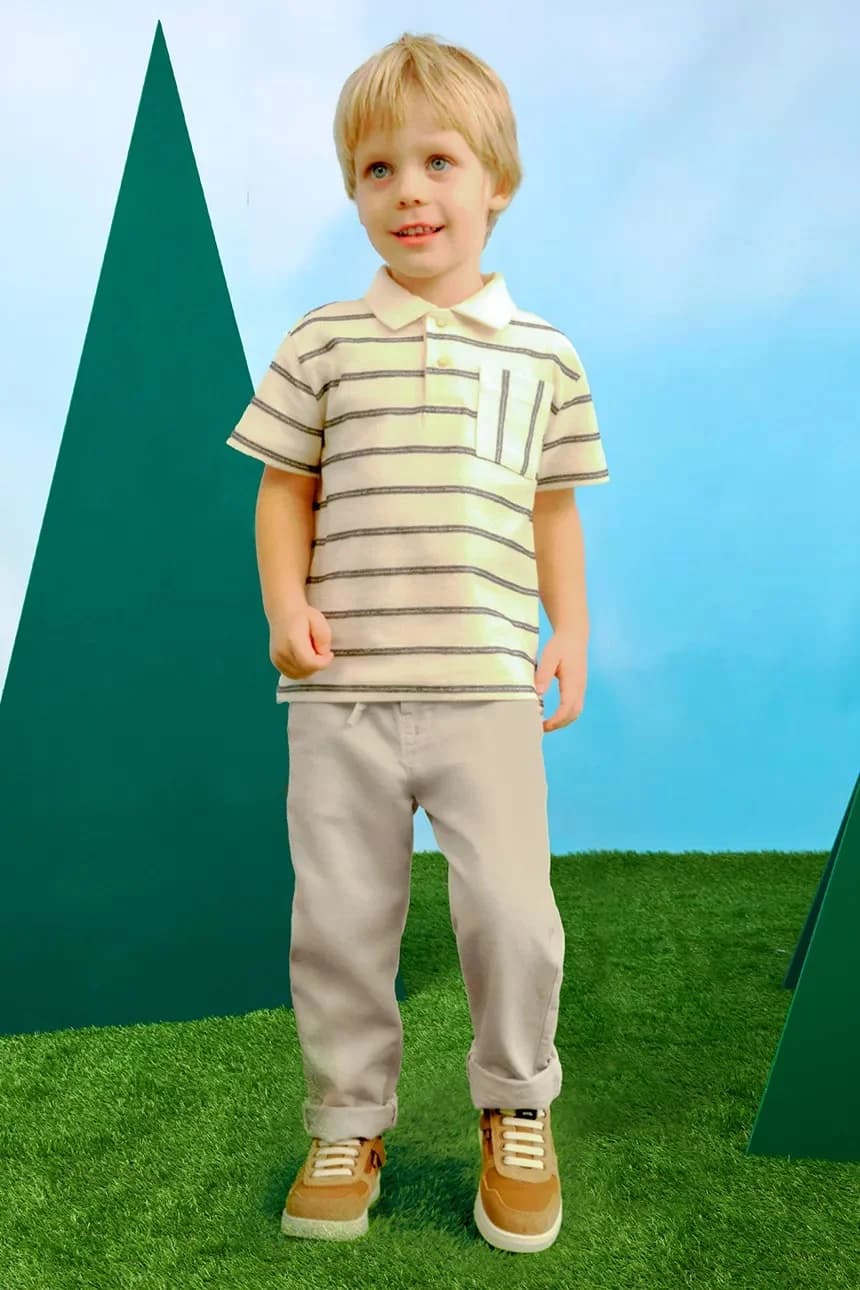 Детские брюки из смесового льна - фото 4