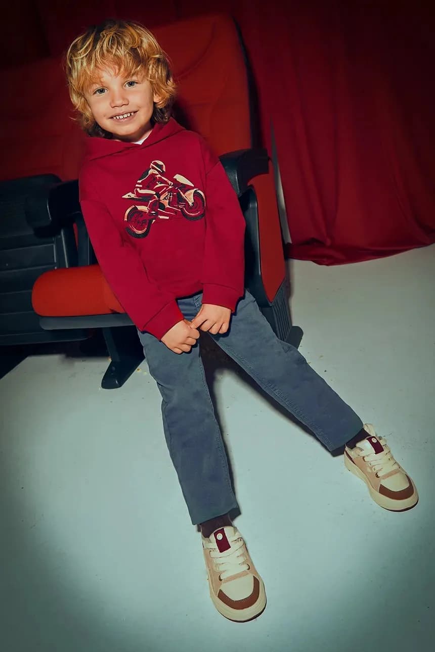 Детские мягкие брюки стандартного кроя. - фото 4