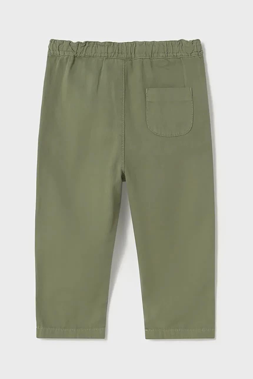 Детские брюки свободного кроя из смесового льна. - фото 2