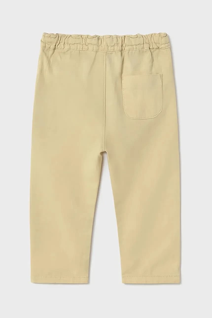 Детские брюки свободного кроя из смесового льна. - фото 2