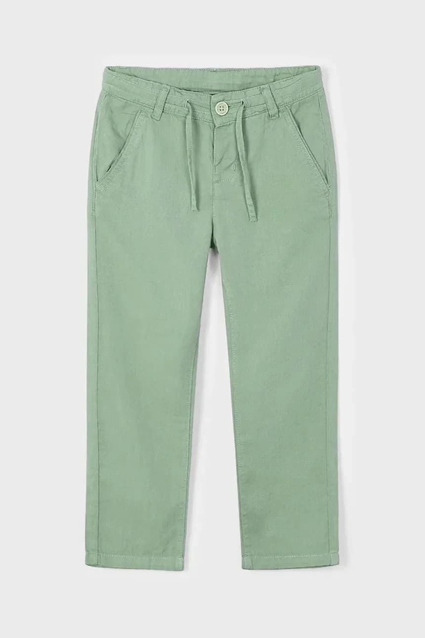 Детские брюки из смесового льна