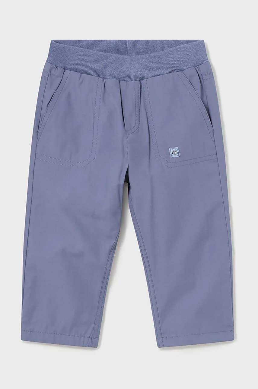 Детские однотонные брюки на подкладке.