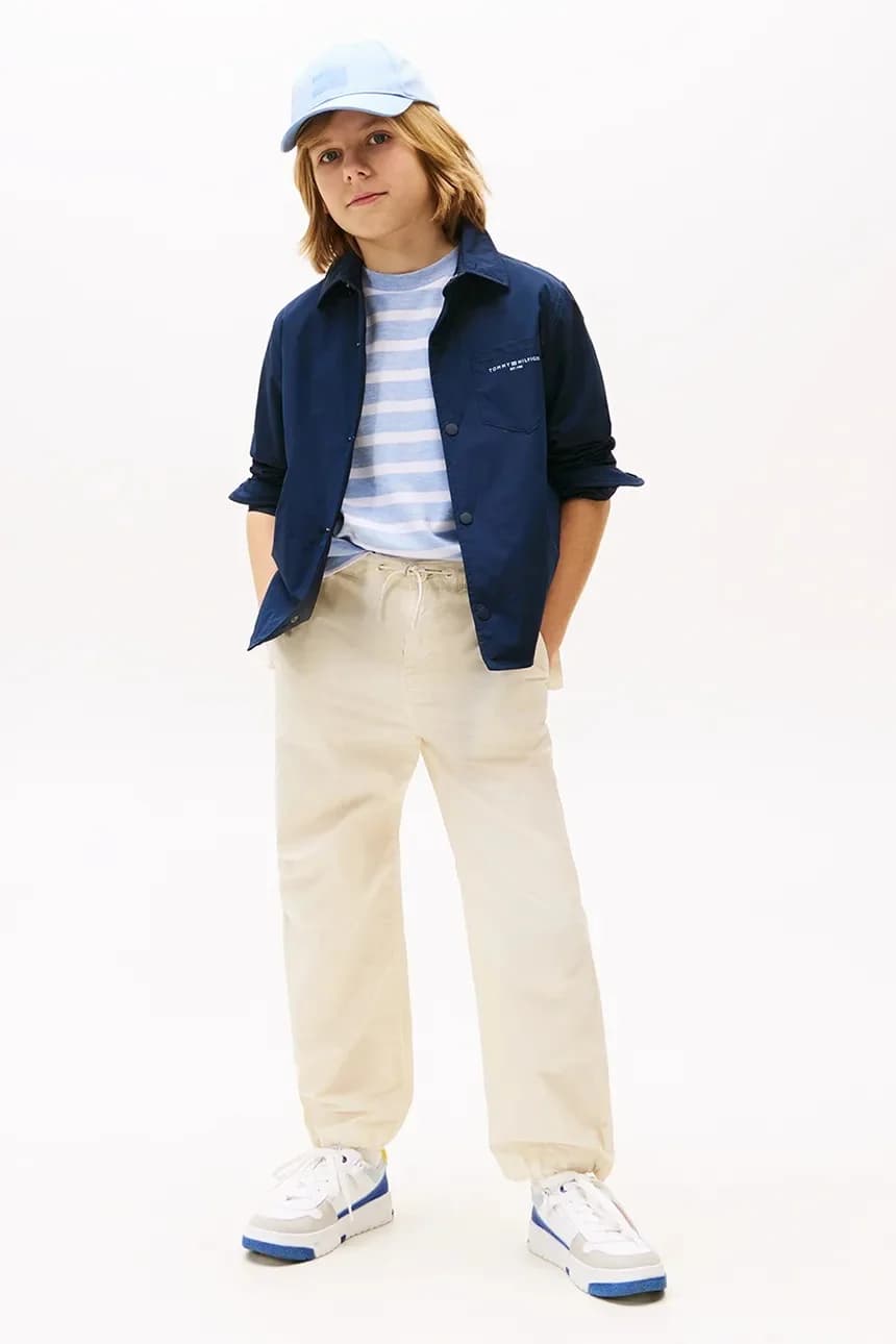 Детские хлопковые брюки