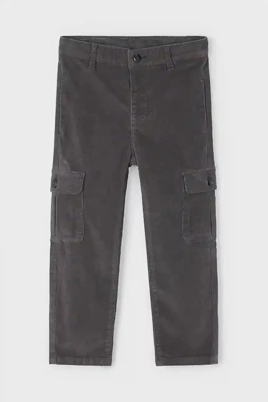 Детские вельветовые брюки-карго - фото 2