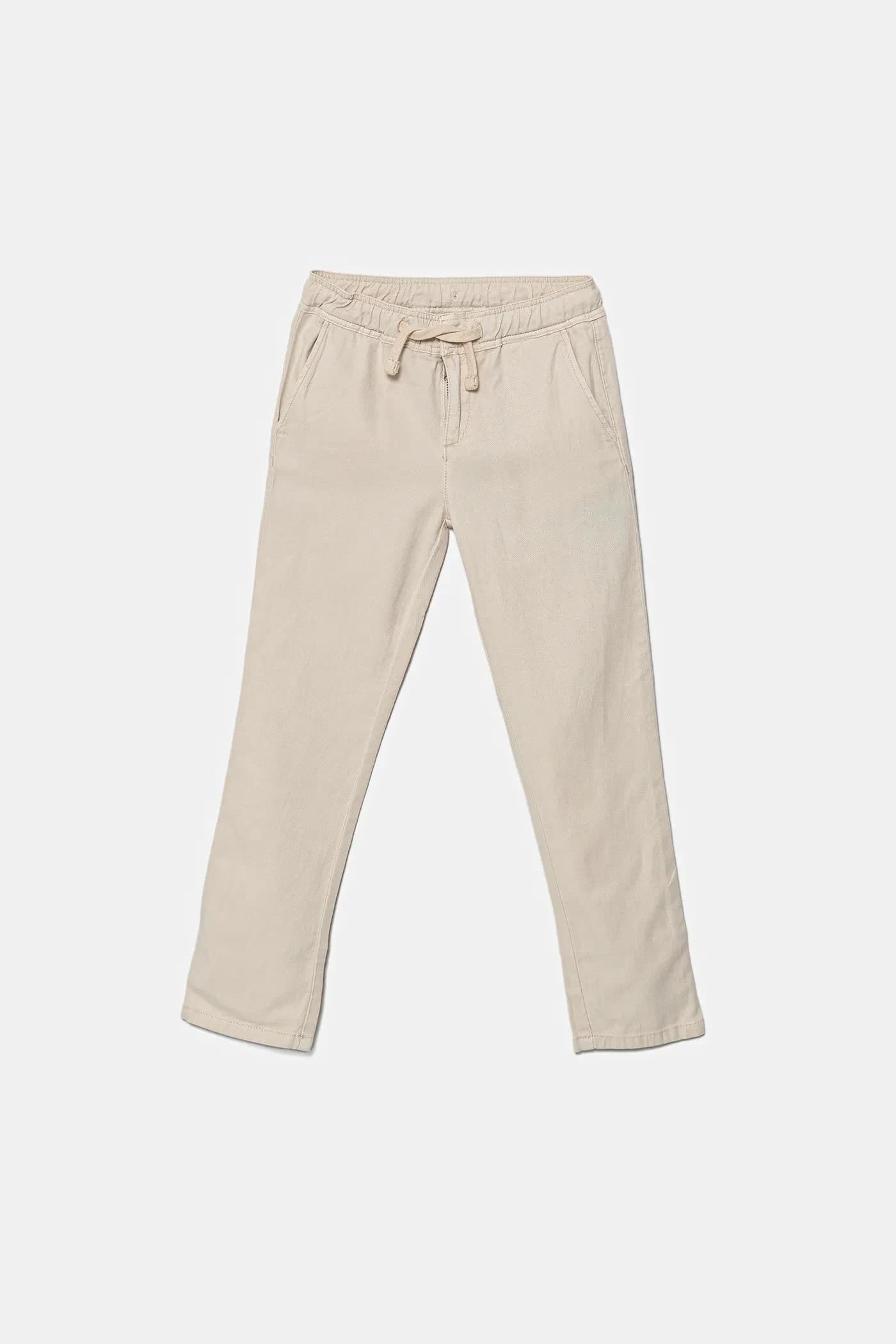 Детские брюки из смесового льна