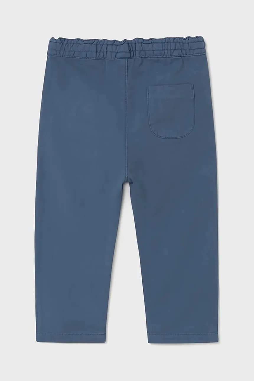 Детские брюки свободного кроя из смесового льна. - фото 2