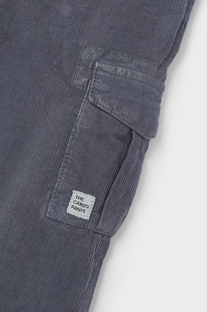 Детские вельветовые брюки-карго - фото 3
