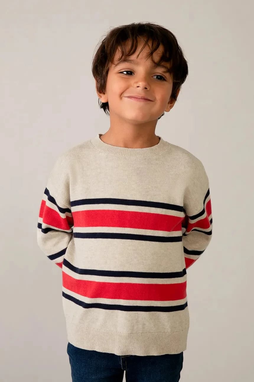 Детский хлопковый свитер