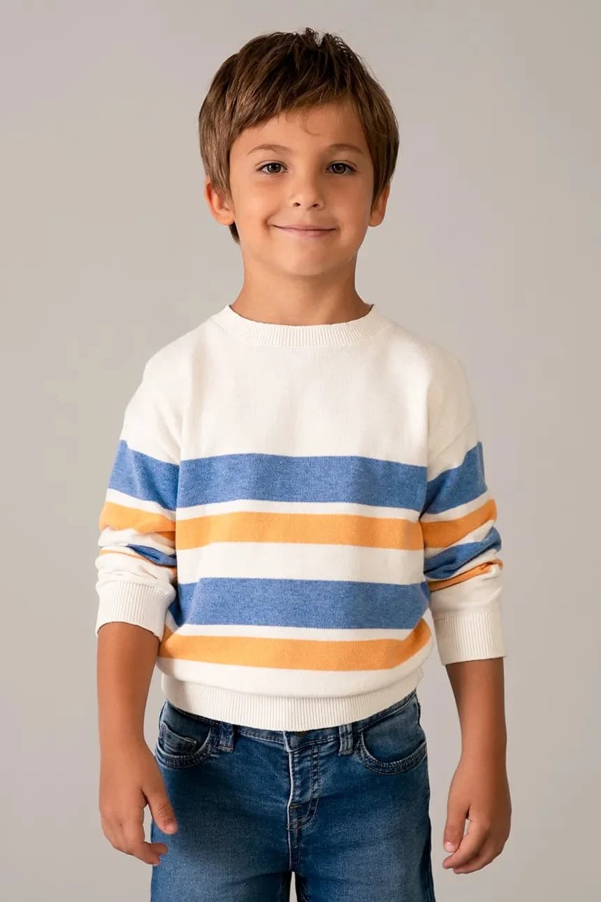 Детский хлопковый свитер