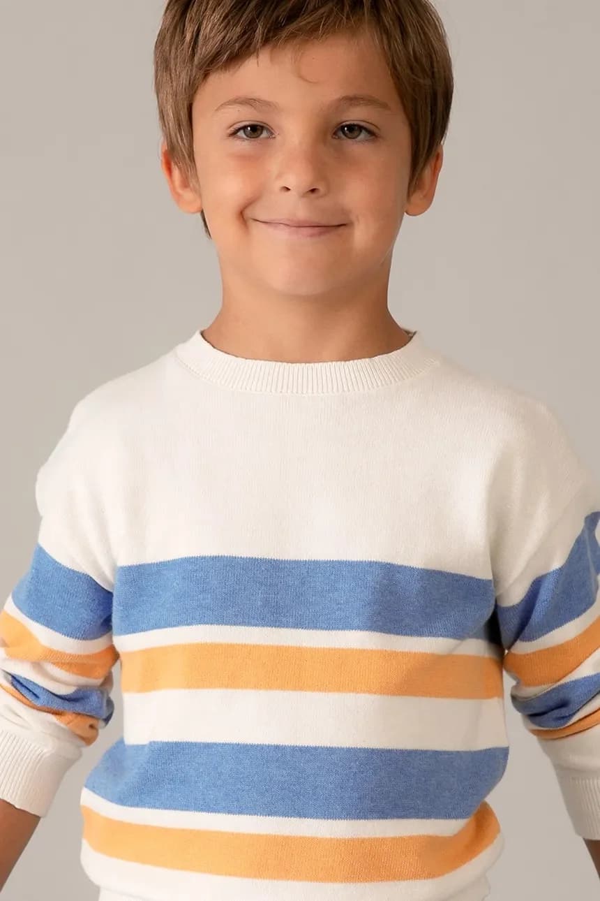Детский хлопковый свитер - фото 5