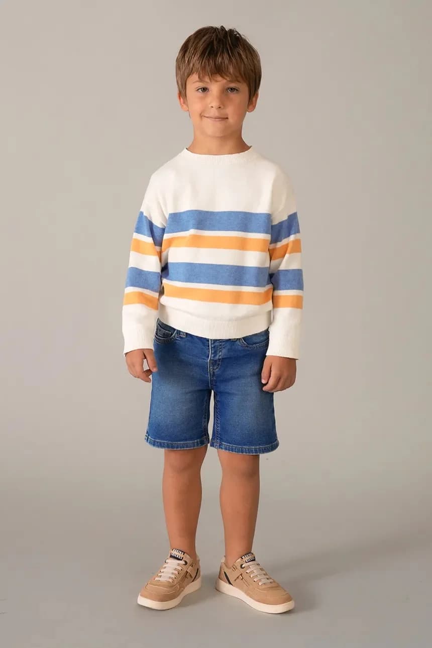 Детский хлопковый свитер - фото 6