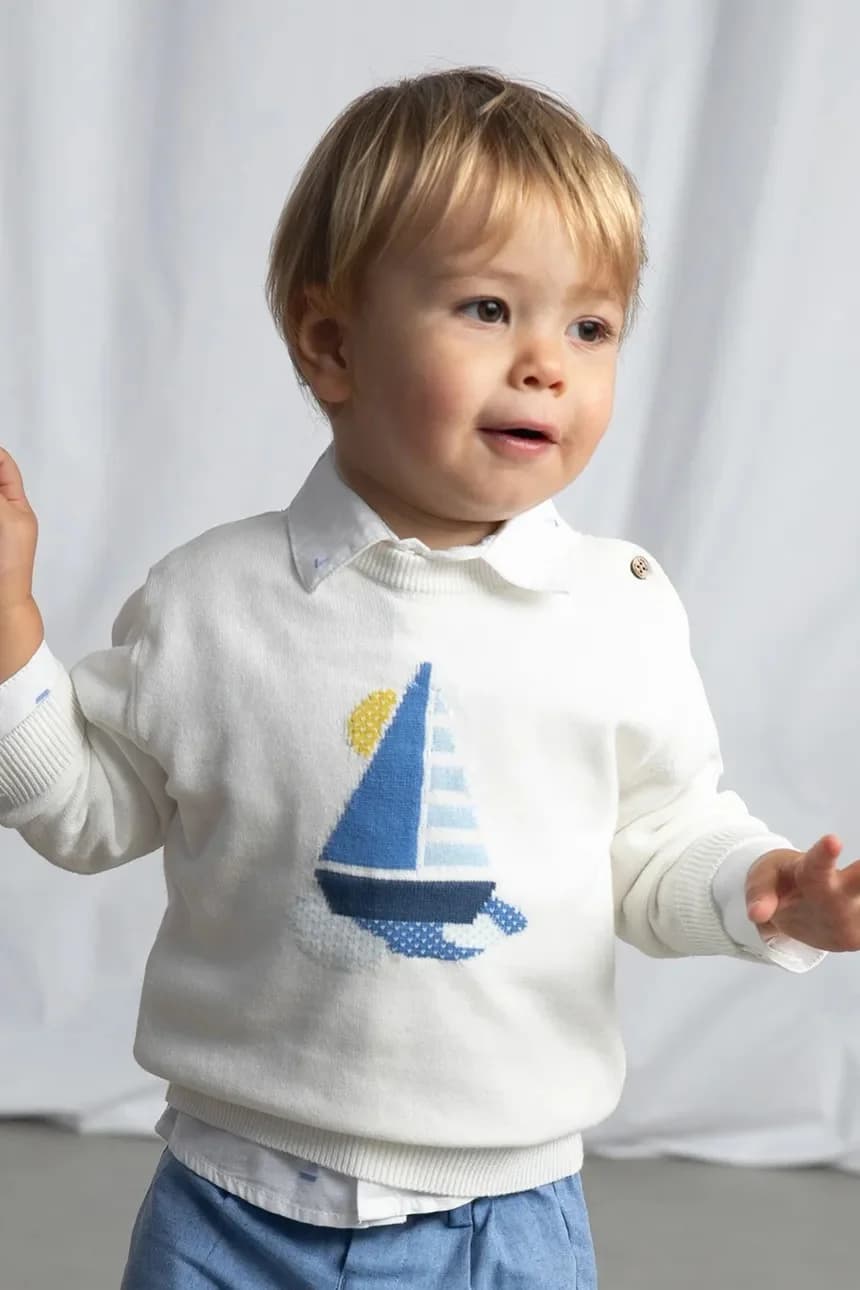 Детский хлопковый свитер