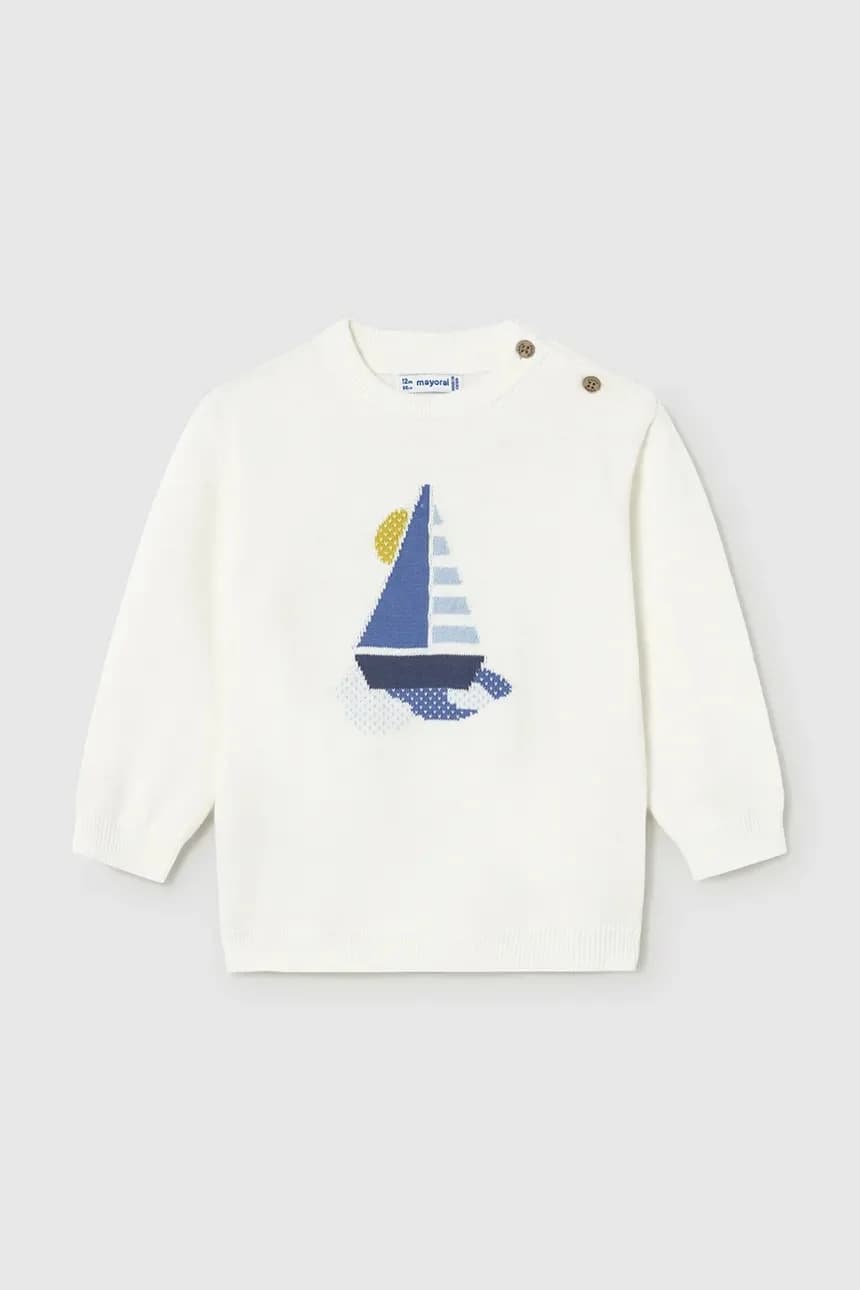 Детский хлопковый свитер - фото 2