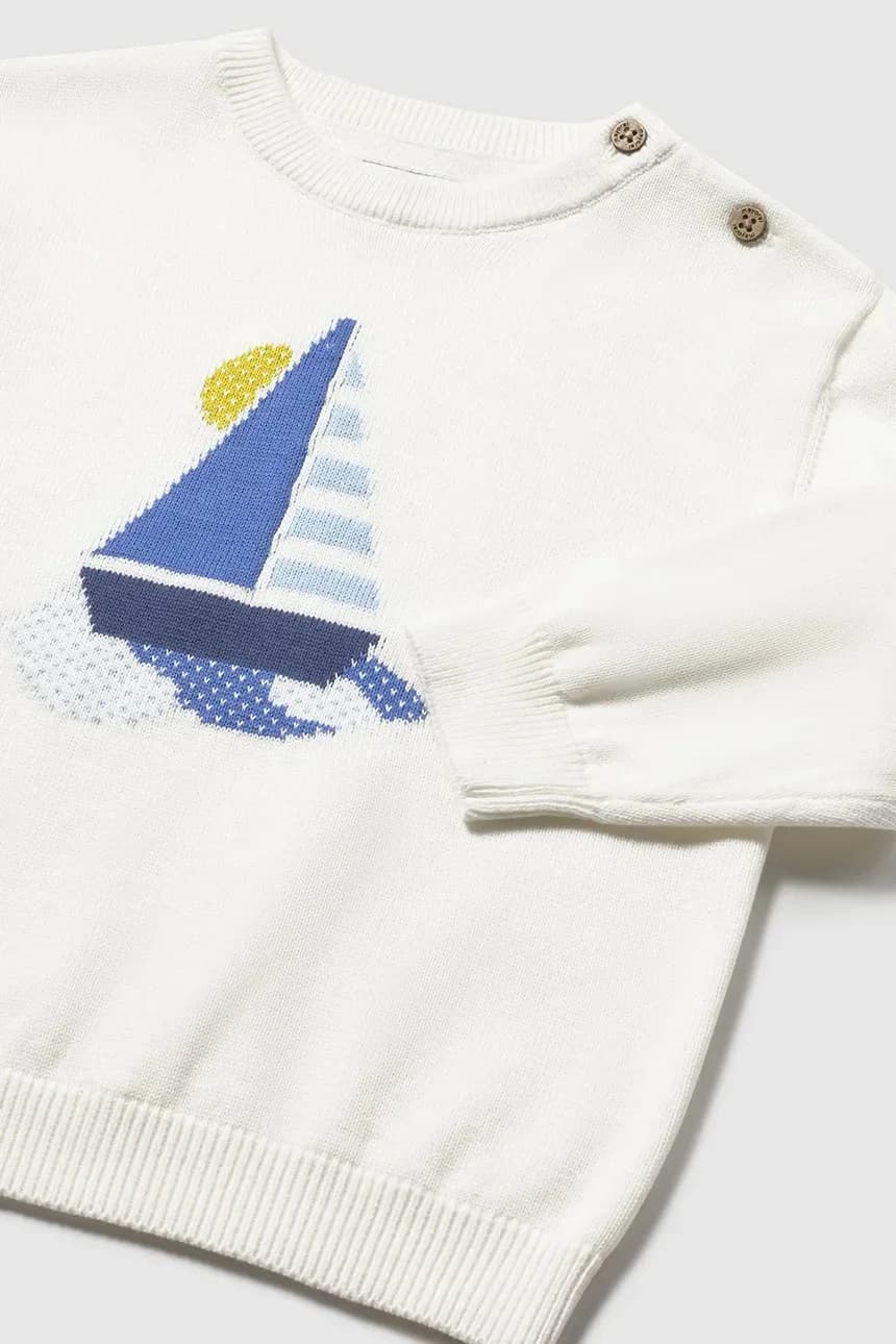 Детский хлопковый свитер - фото 4