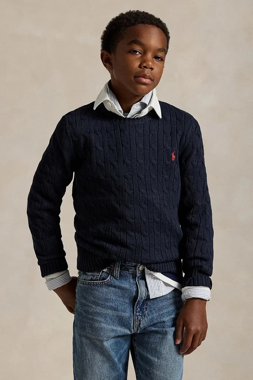 Детский хлопковый свитер