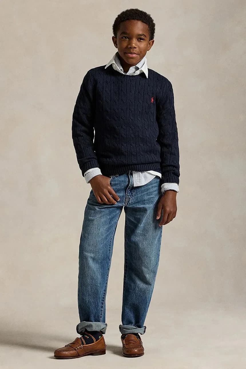 Детский хлопковый свитер - фото 4