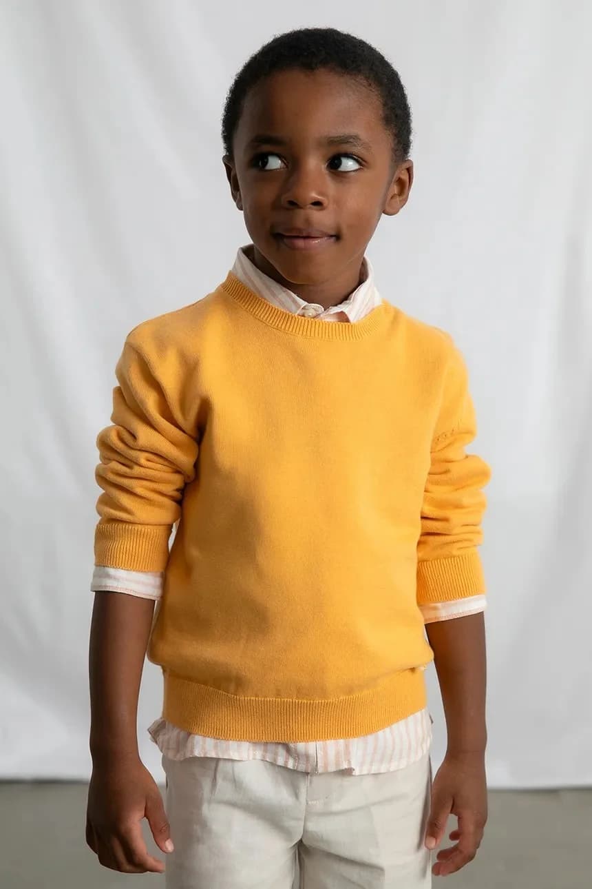 Детский хлопковый свитер