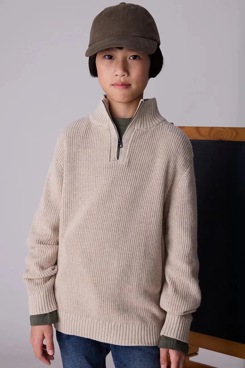 Детский хлопковый свитер