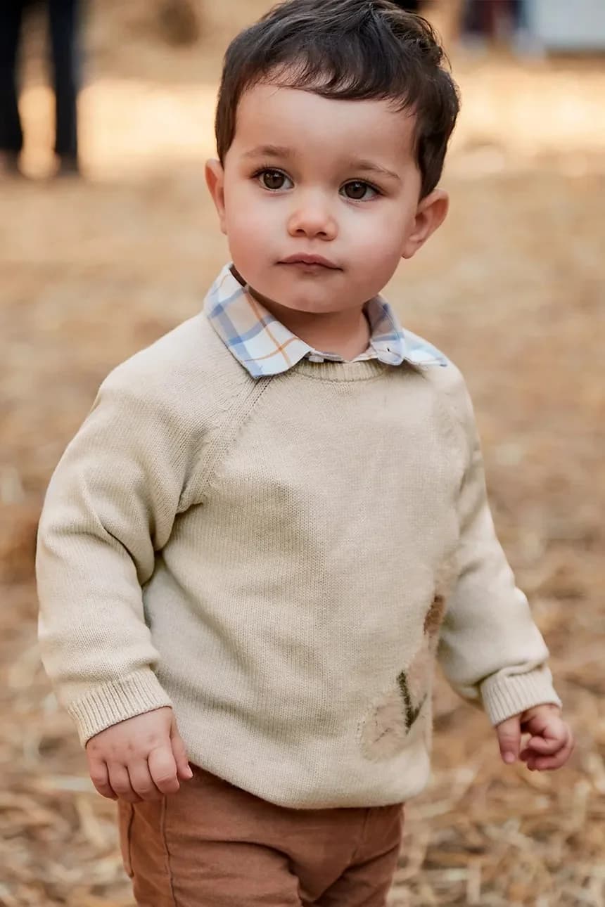 Детский свитер из смесовой шерсти