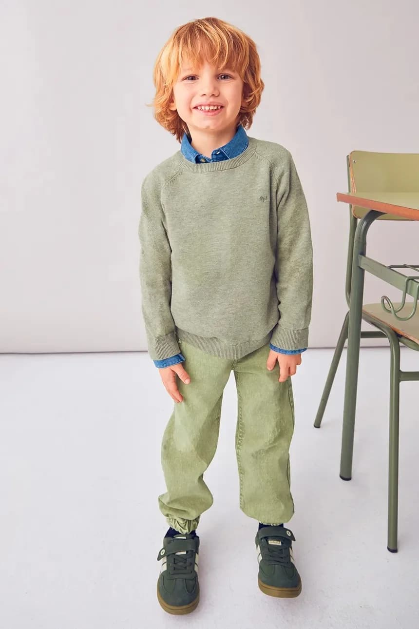 Детский хлопковый свитер