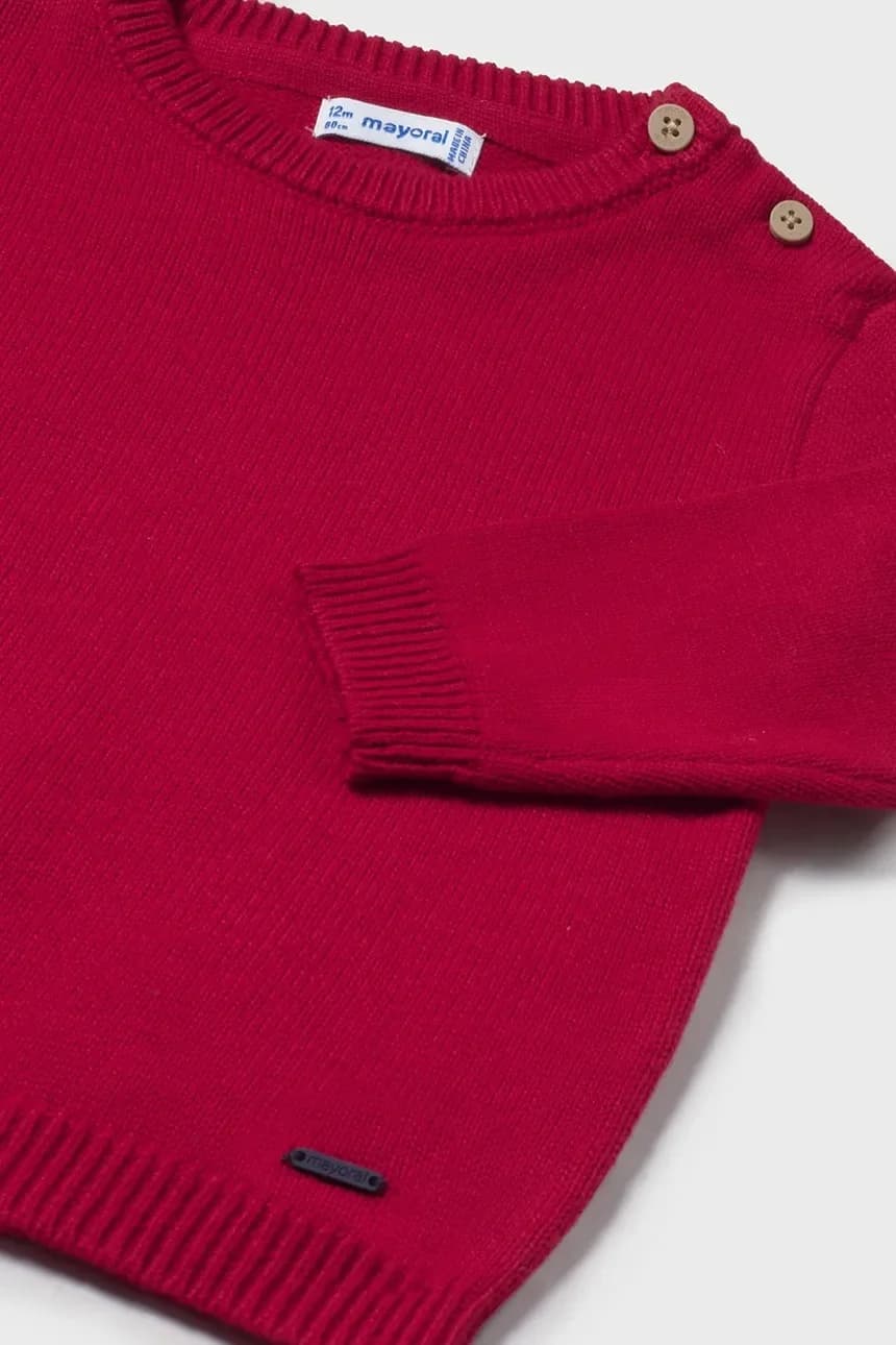 Детский свитер из смесовой шерсти - фото 3