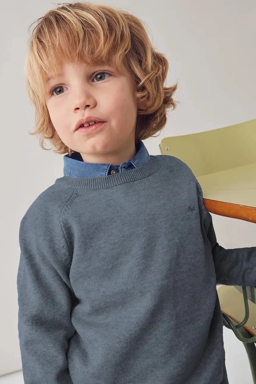 Детский хлопковый свитер