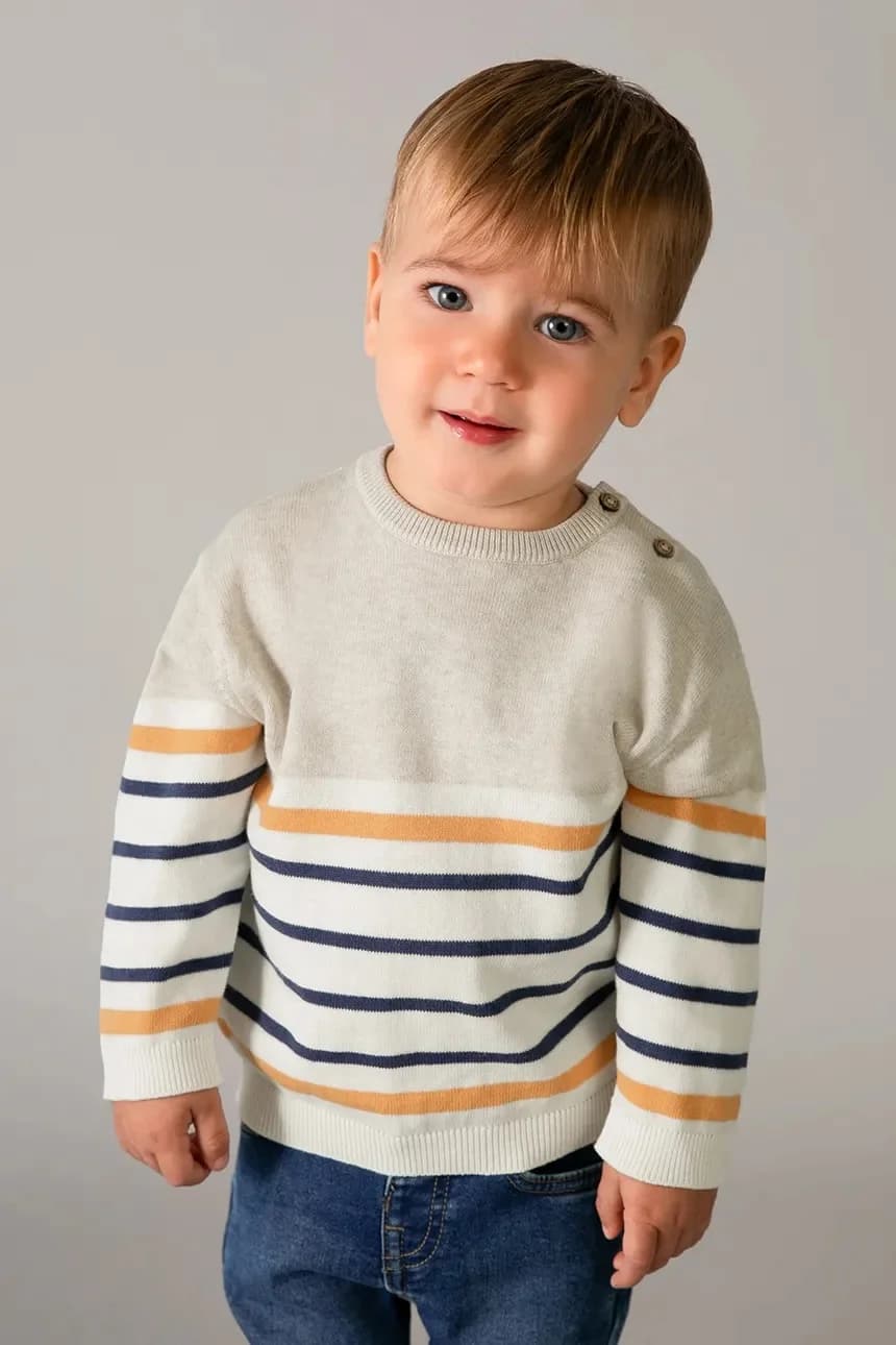 Детский хлопковый свитер