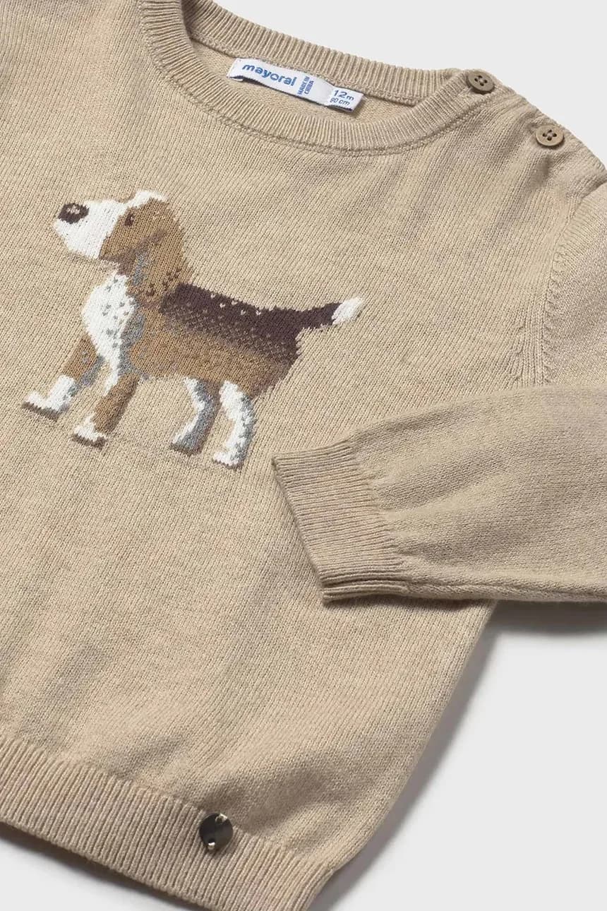 Детский свитер из смесовой шерсти - фото 4