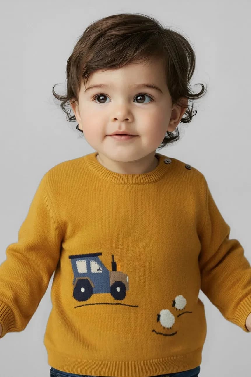 Детский свитер из смесовой шерсти