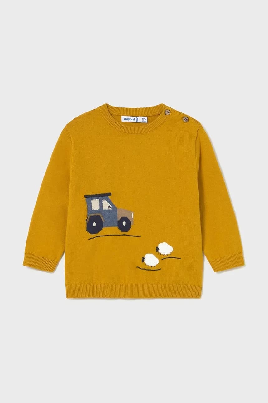 Детский свитер из смесовой шерсти - фото 2