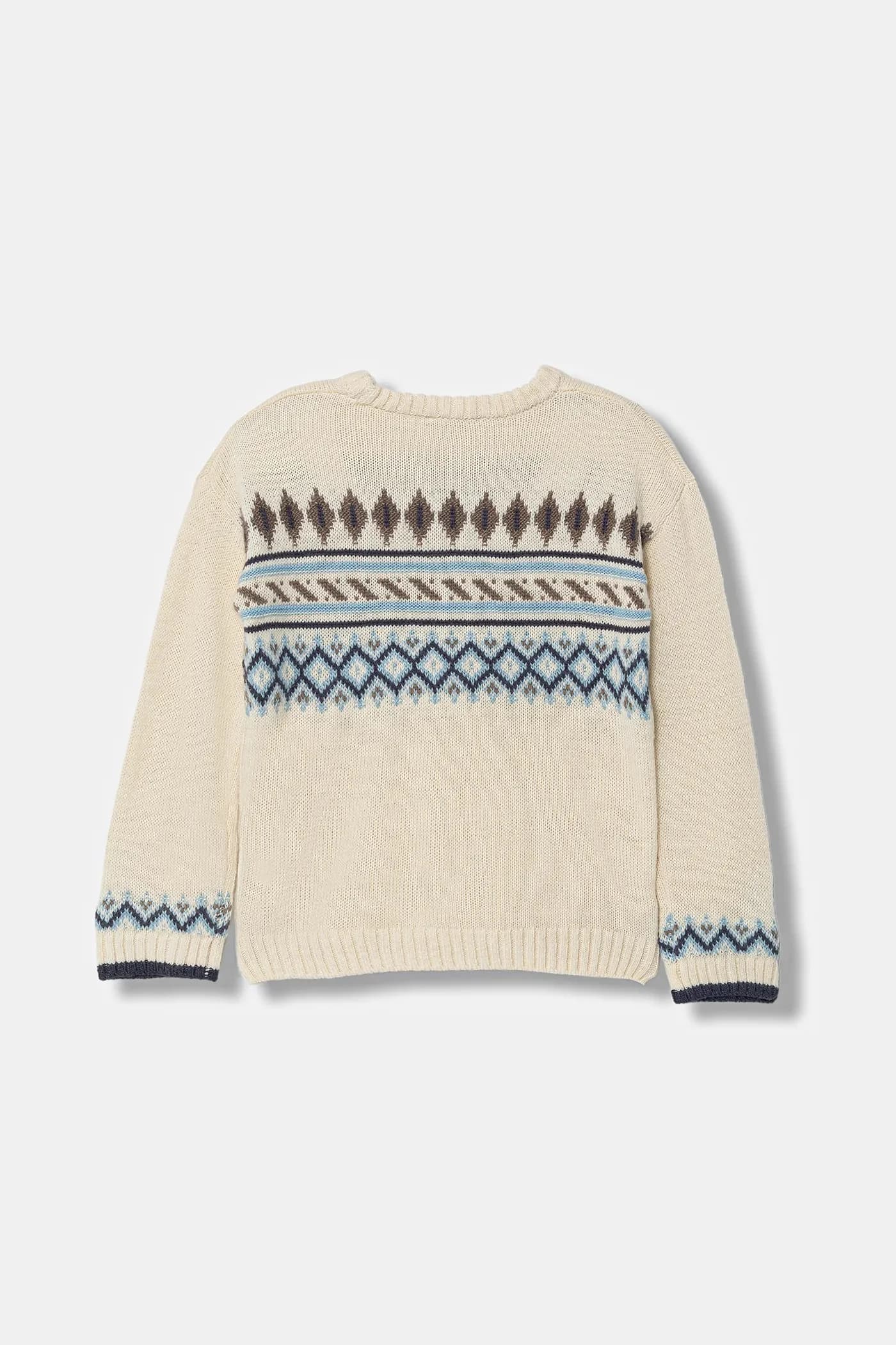 Детский свитер из смесовой шерсти - фото 2