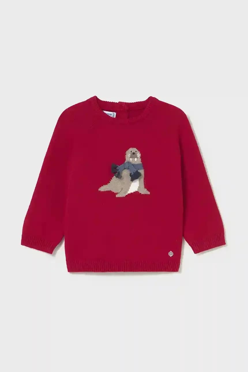 Детский свитер из смесовой шерсти - фото 2