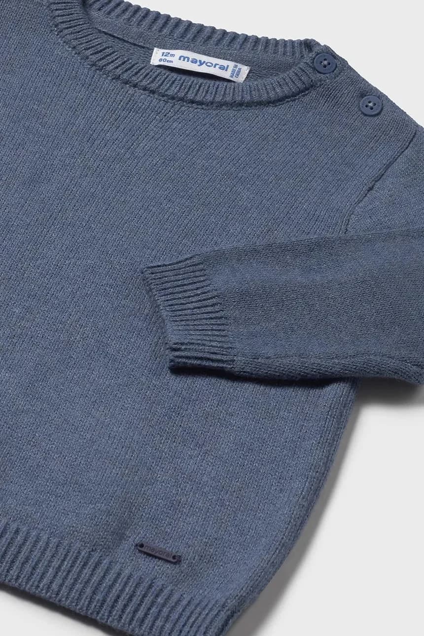 Детский свитер из смесовой шерсти - фото 4