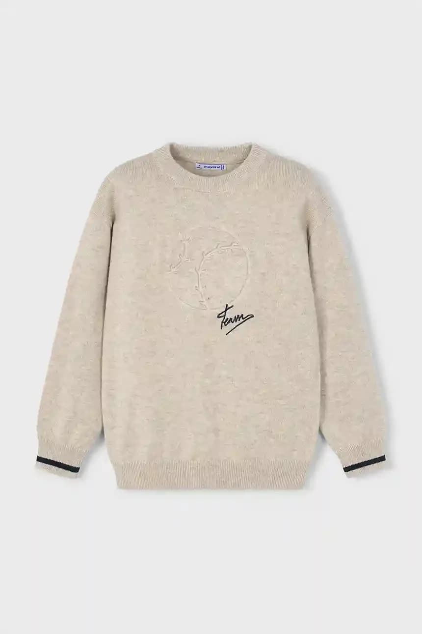 Детский свитер из смесовой шерсти - фото 2