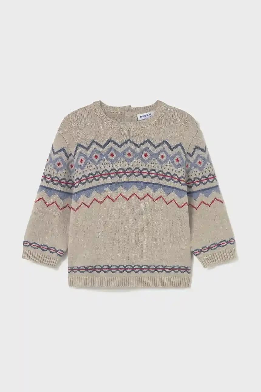 Детский свитер из смесовой шерсти - фото 2