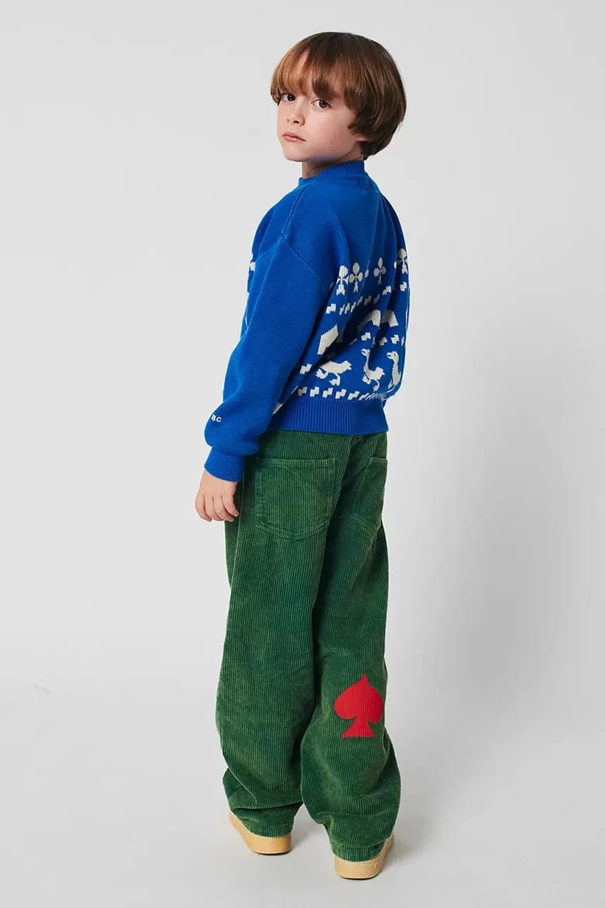 Детский хлопковый свитер Фермерский жаккард - фото 7