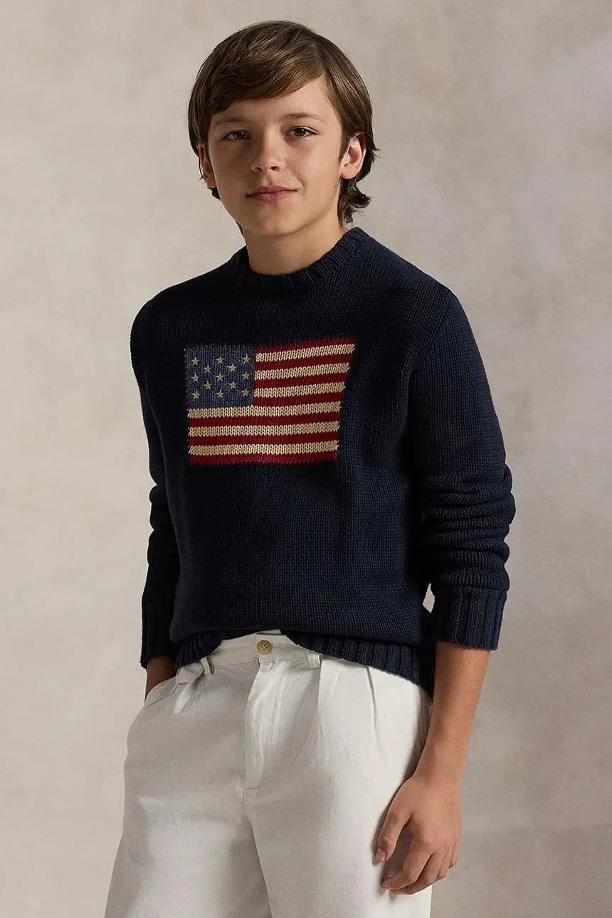 Детский хлопковый свитер