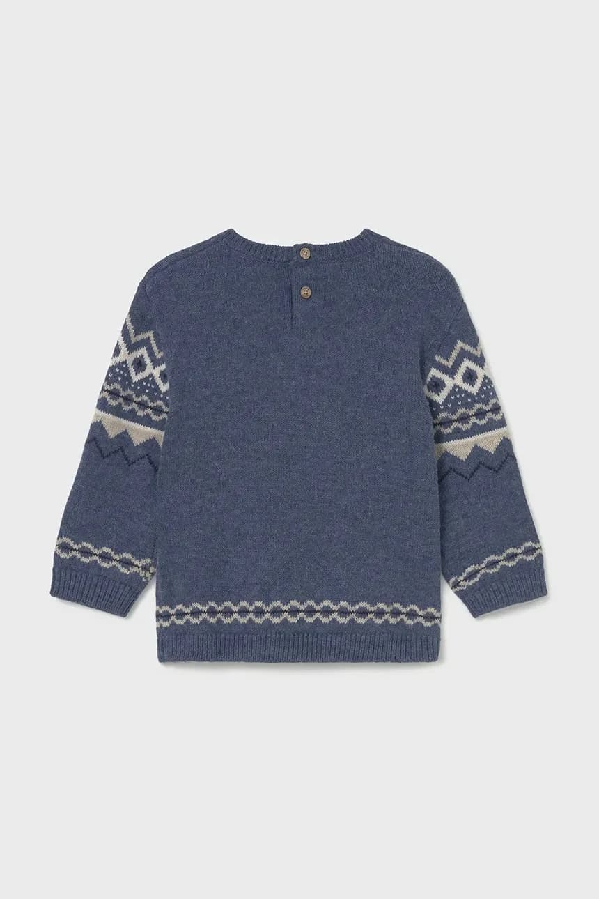 Детский свитер из смесовой шерсти - фото 2