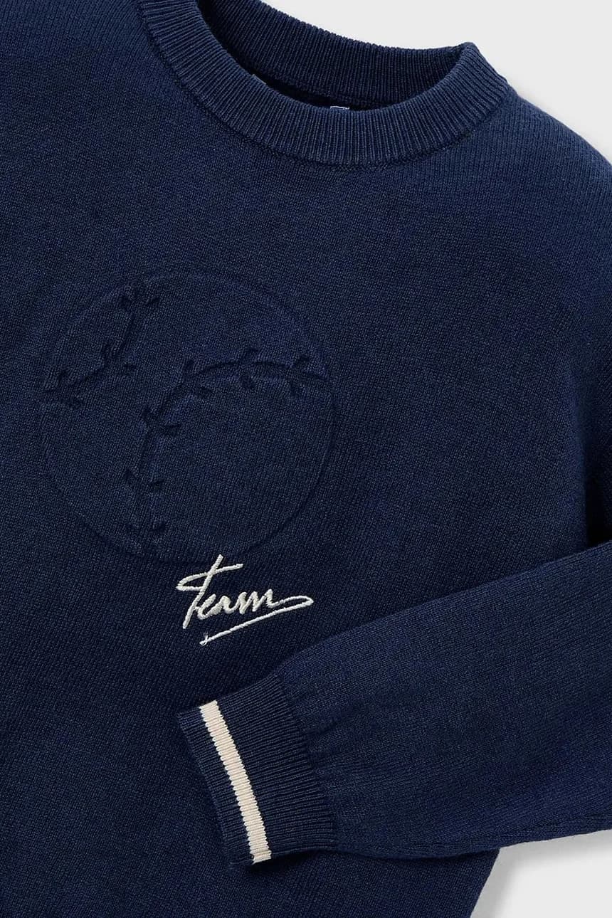 Детский свитер из смесовой шерсти - фото 3