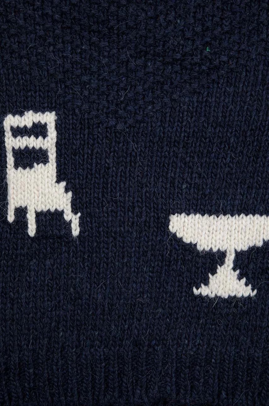 Детский свитер из смесовой шерсти - фото 5