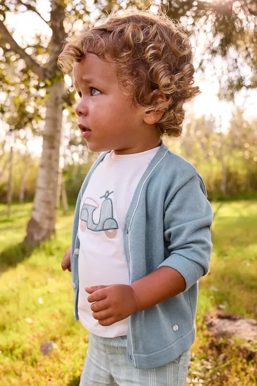 Детский хлопковый кардиган