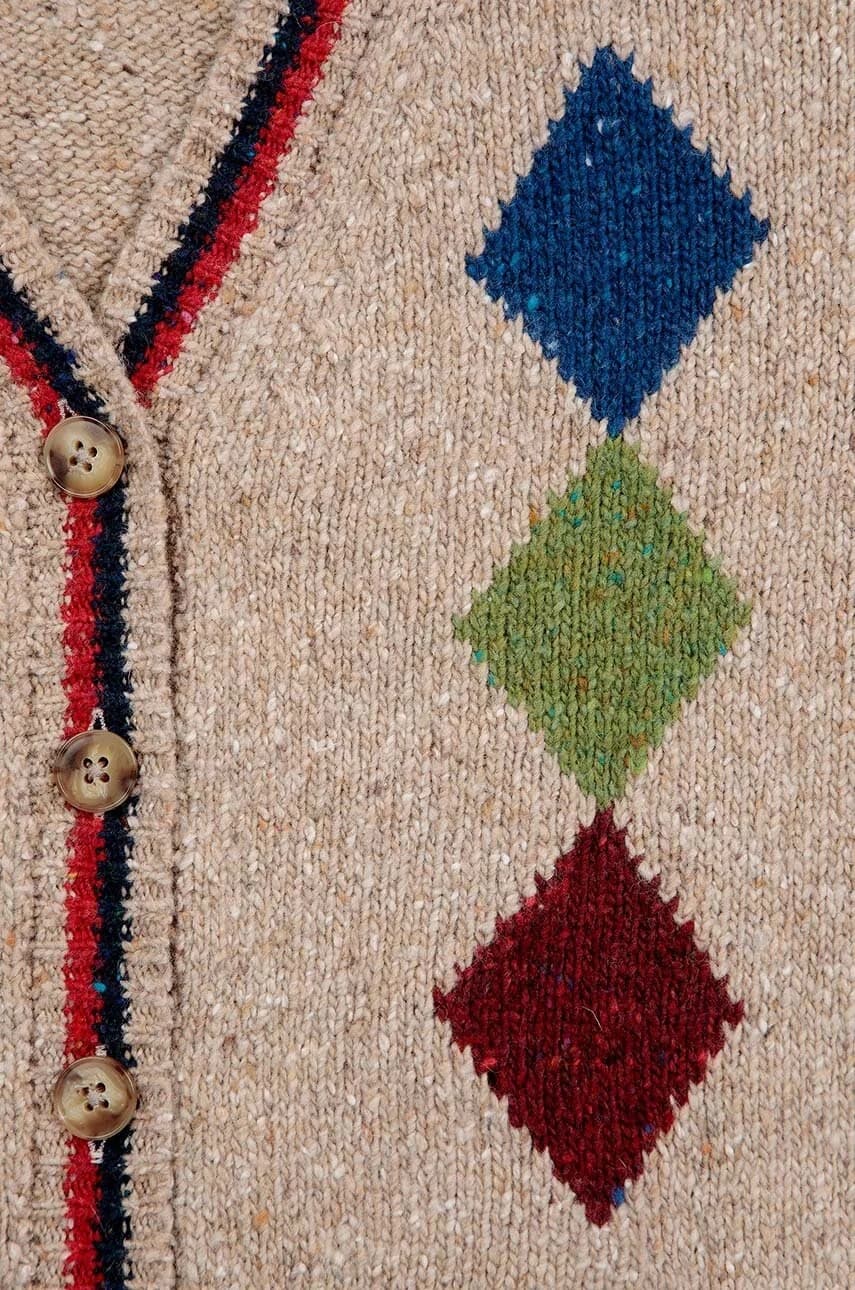 Детский кардиган из смесовой шерсти Diamonds - фото 4