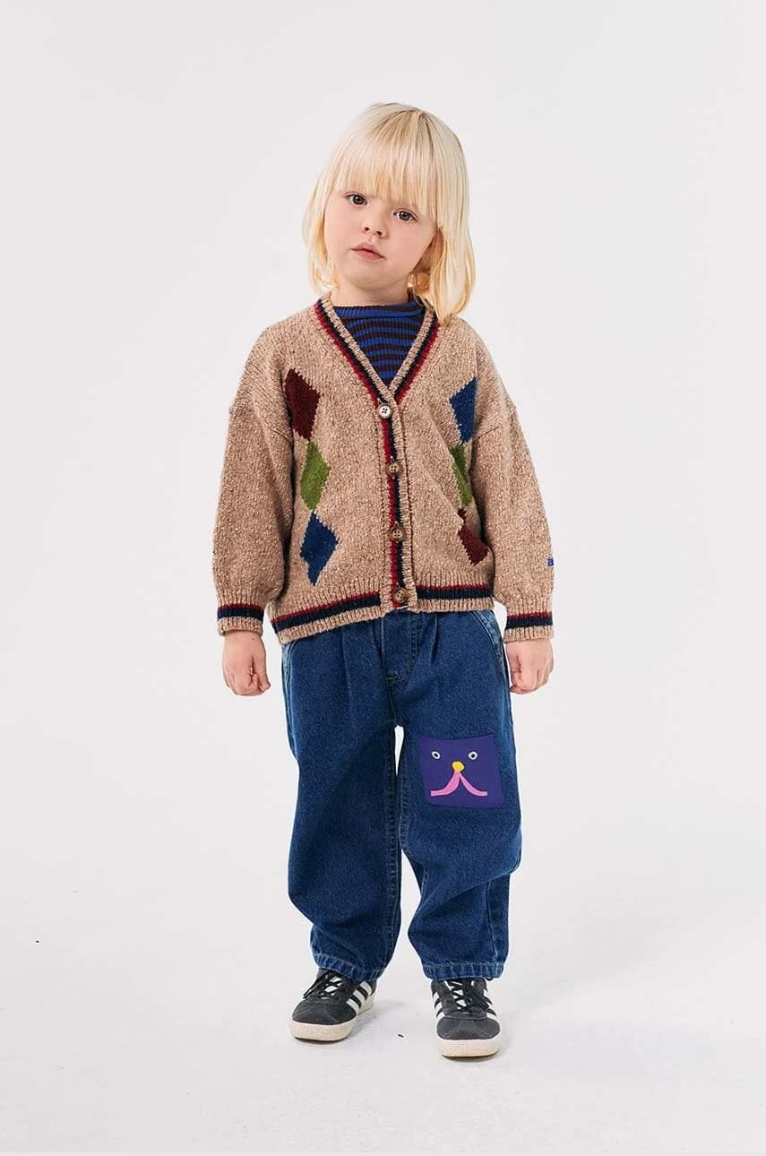 Детский кардиган из смесовой шерсти Diamonds - фото 6