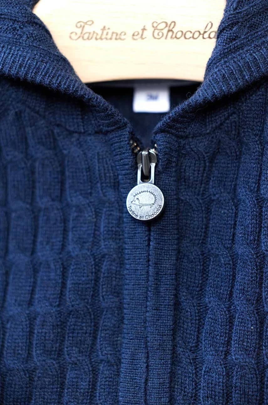 Детский кардиган из смесовой шерсти - фото 5