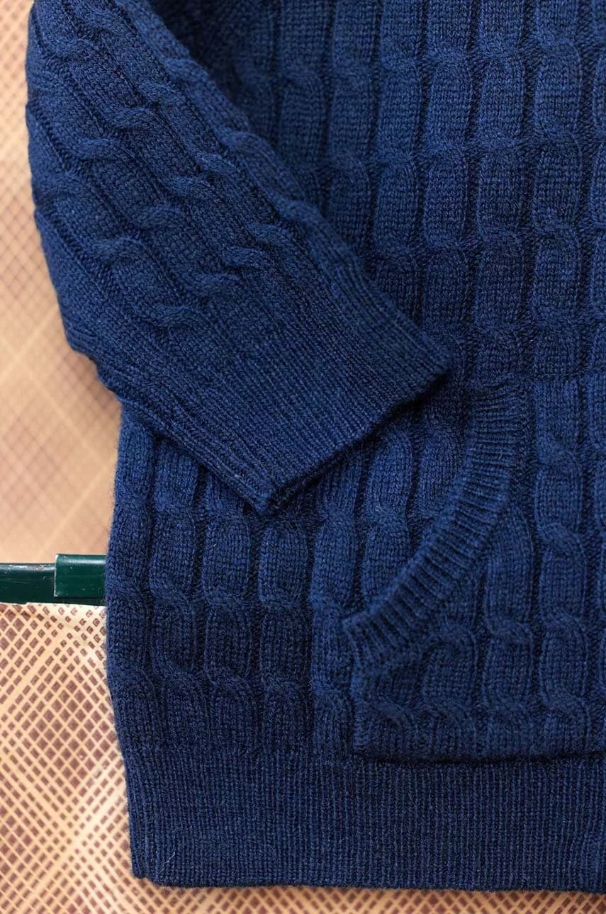 Детский кардиган из смесовой шерсти - фото 6