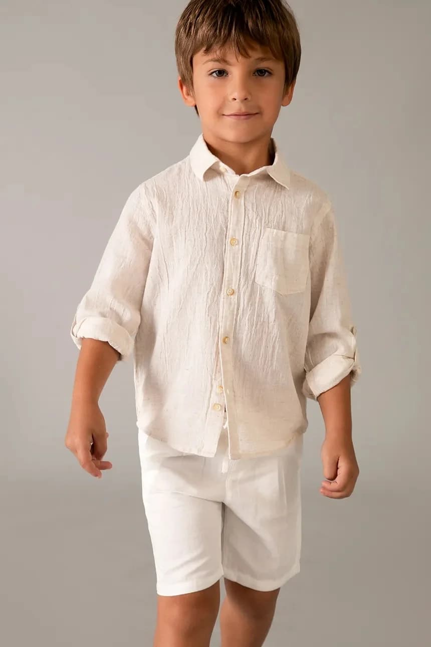 Детские шорты с льном