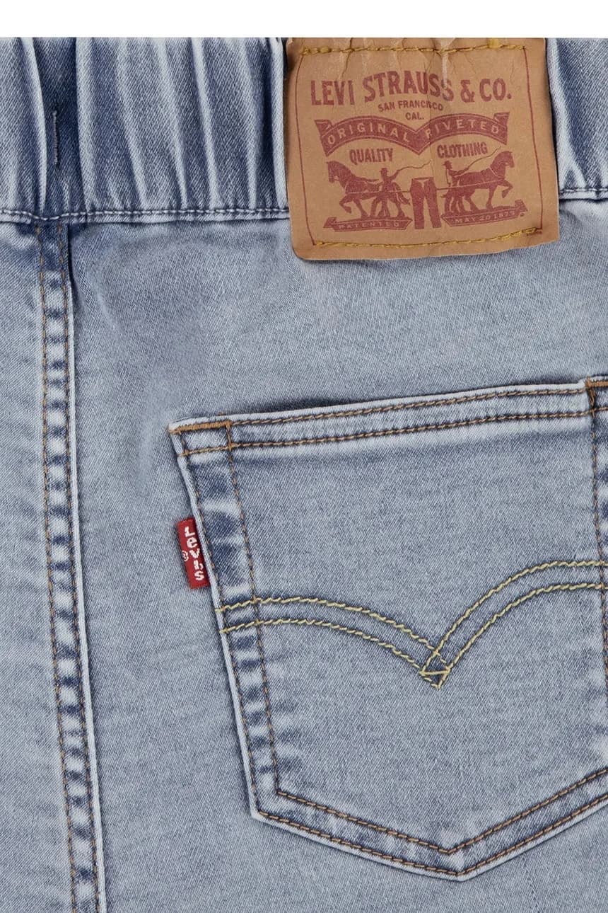 Детские джинсовые шорты LVB SKINNY DOBBY SHORT - фото 4