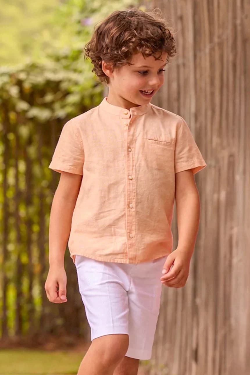 Детские шорты из смесового льна